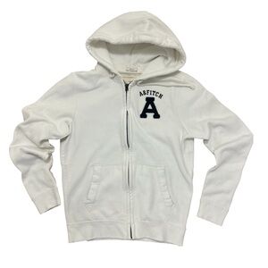Abercrombie & Fitch Men's Medium 92 Muscle Hoodie Full Zip Jacket Vtg Y2K
